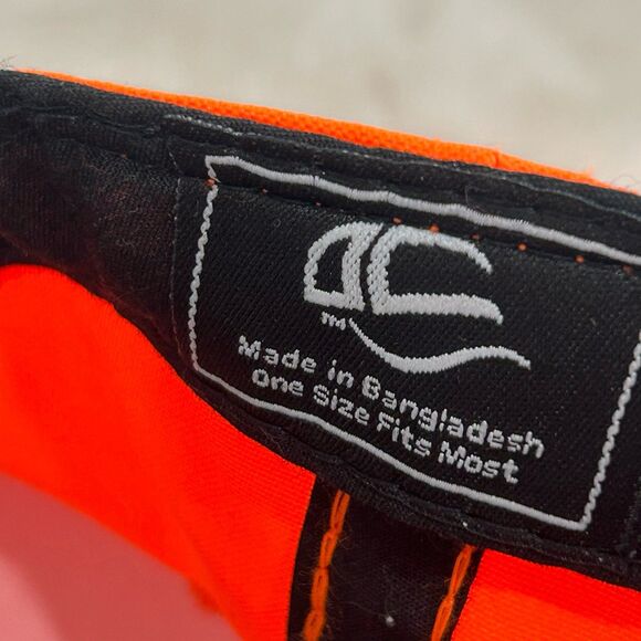 Canfor Southern Pine Cap Hat Men's Adjustable Orange Embroidered Log Safety Cap - Picture 6 of 7